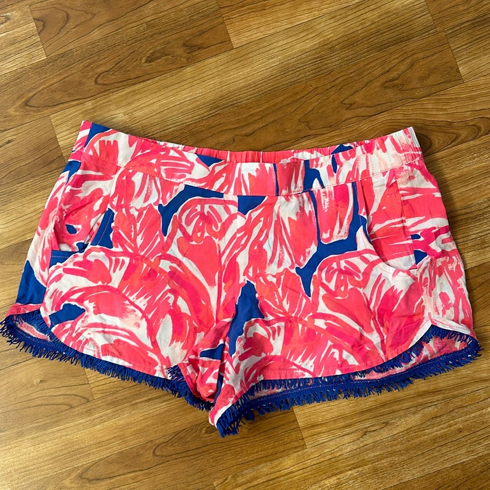 Lilly Pulitzer Shorts Medium Pink Women's Cocoa Short Tiki Pink Beach Bliss
